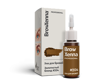Хна для бровей BrowXenna® (флакон) | Блонд #204 Золотистый блонд