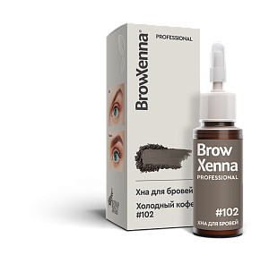 Хна для бровей BrowXenna® (флакон) | Шатен №102 Холодный кофе